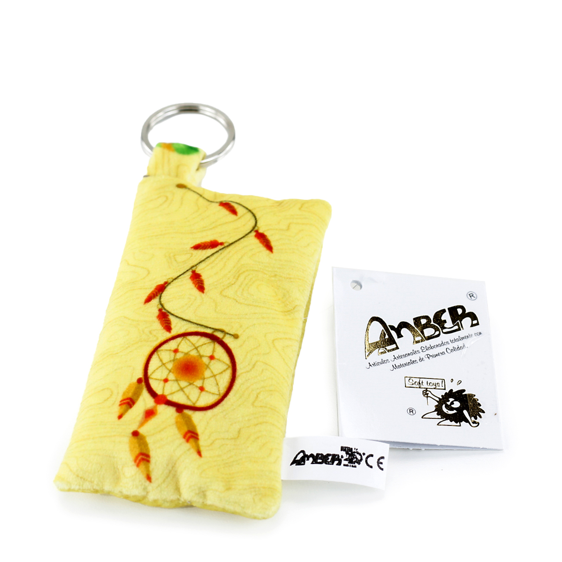 1000537K Llavero Antiestrés Atrapasueños Amarillo