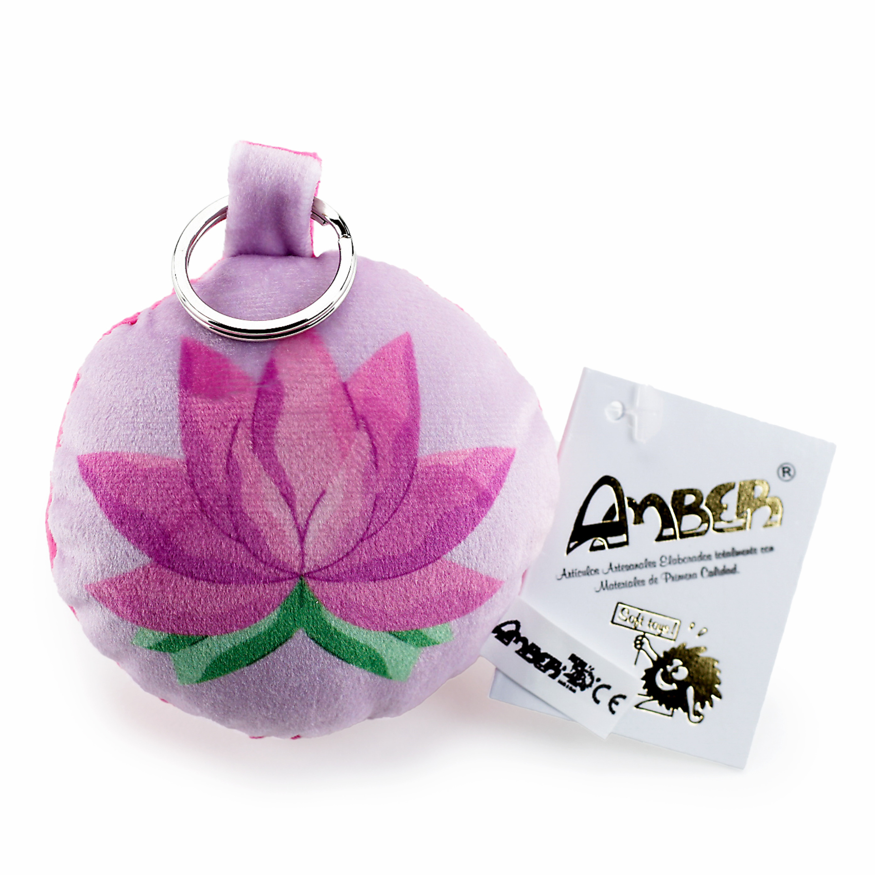 1000539C Llavero Flor de Loto Fuxia