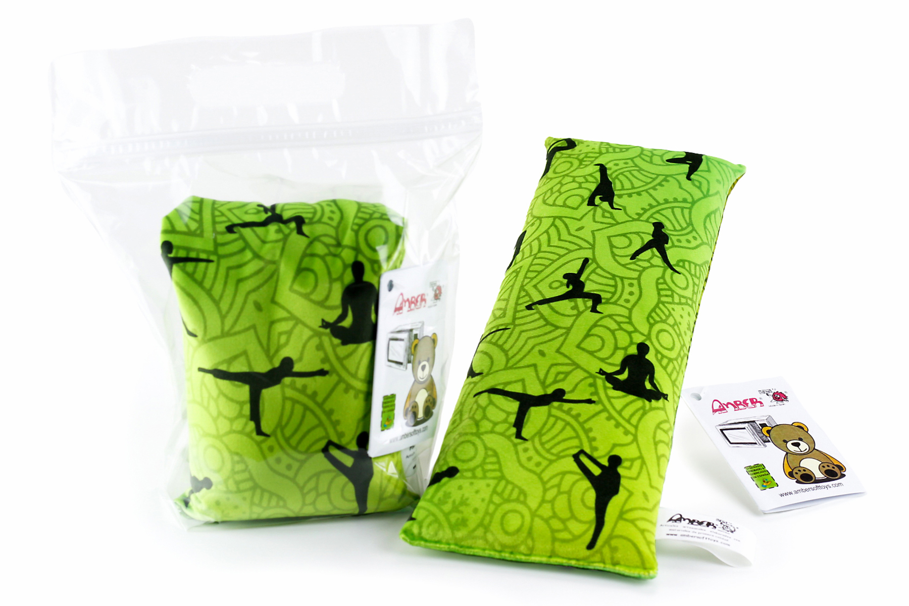 1000536I Saco Térmico Posturas Yoga 13cm Ancho x 40cm Alto– Peso 1000gr.